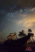 Milky way seen from Dungun, Terengganu taken with Nikon D800E and Samyang 14mm